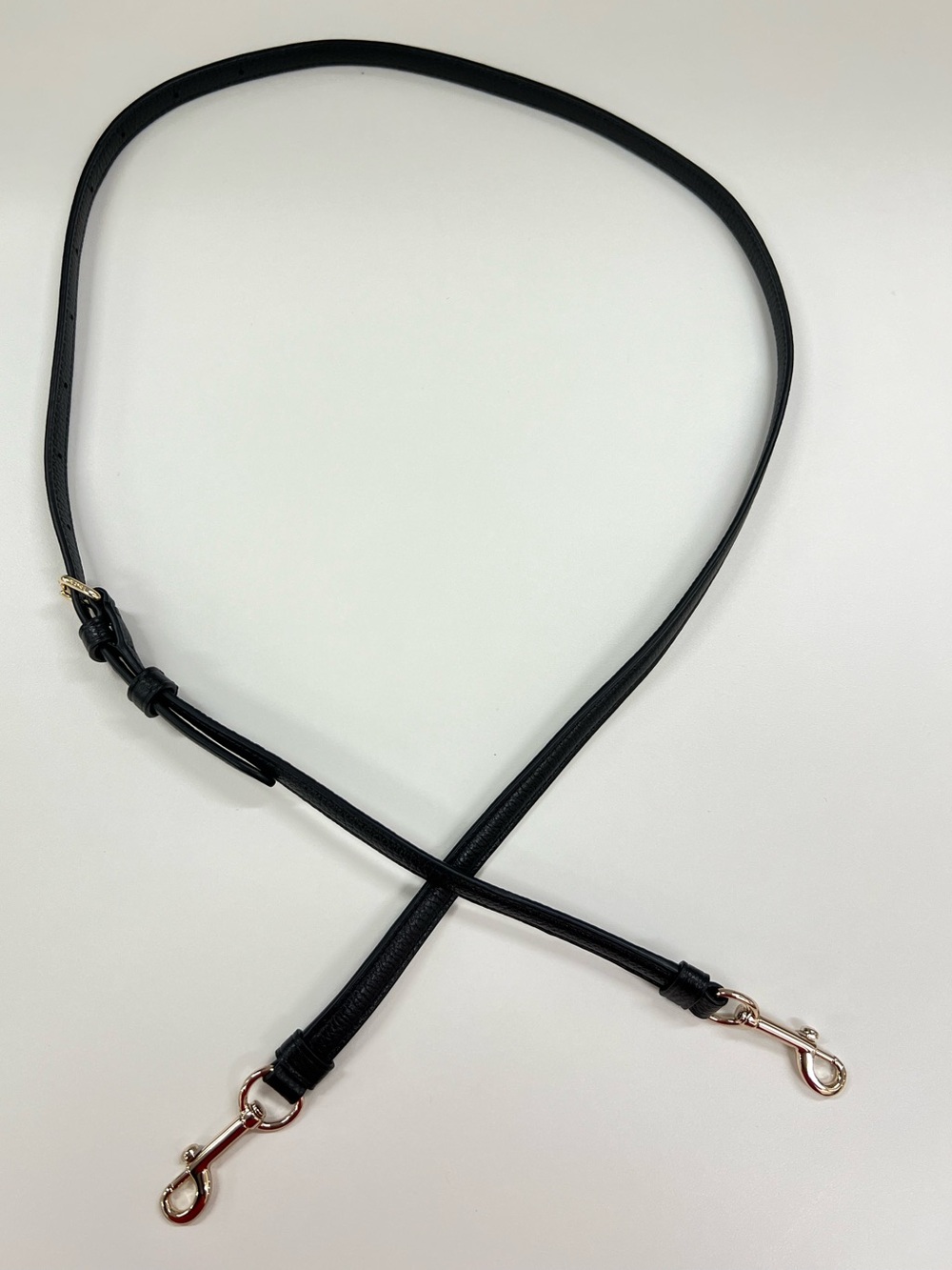 COACH Black Pebbled Leather strap for bag crossbody strap